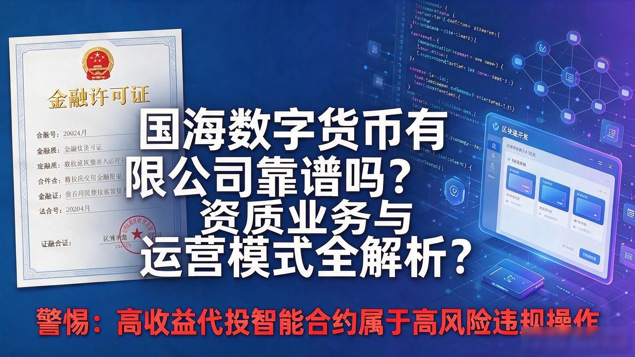 国海数字货币有限公司靠谱吗？资质业务与运营模式全解析