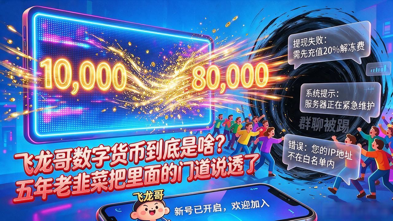 飞龙哥数字货币到底是啥？五年老韭菜把里面的门道说透了