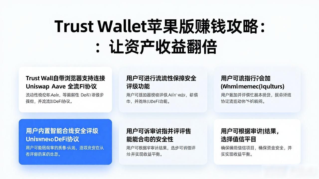 Trust Wallet苹果版赚钱攻略:让资产收益翻倍