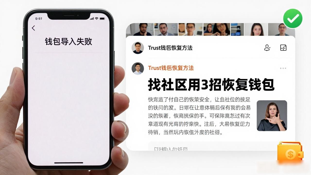 Trust钱包出问题了？找对社区这3招帮你恢复