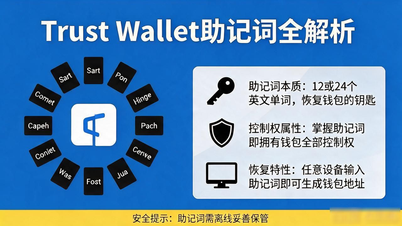 Trust Wallet更新要用助记词吗？看这一篇就够