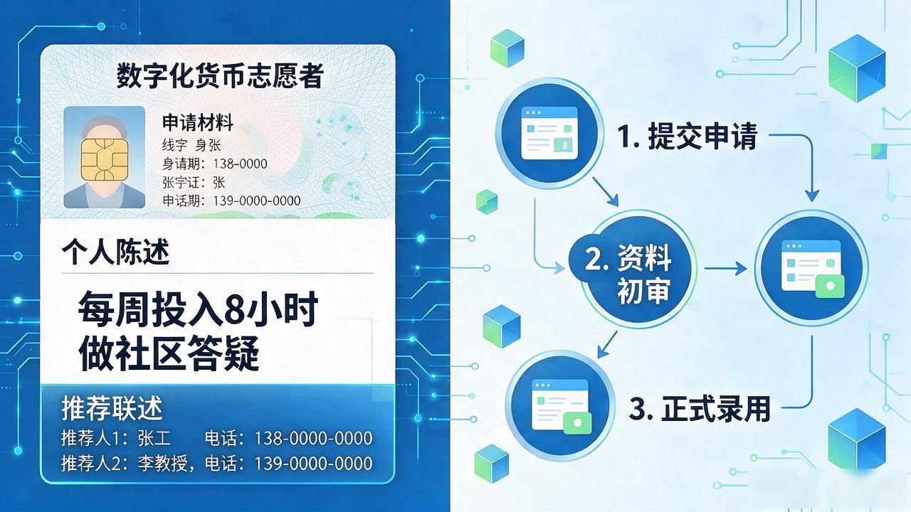 想申请数字化货币志愿者？条件、材料和审核流程一次说清