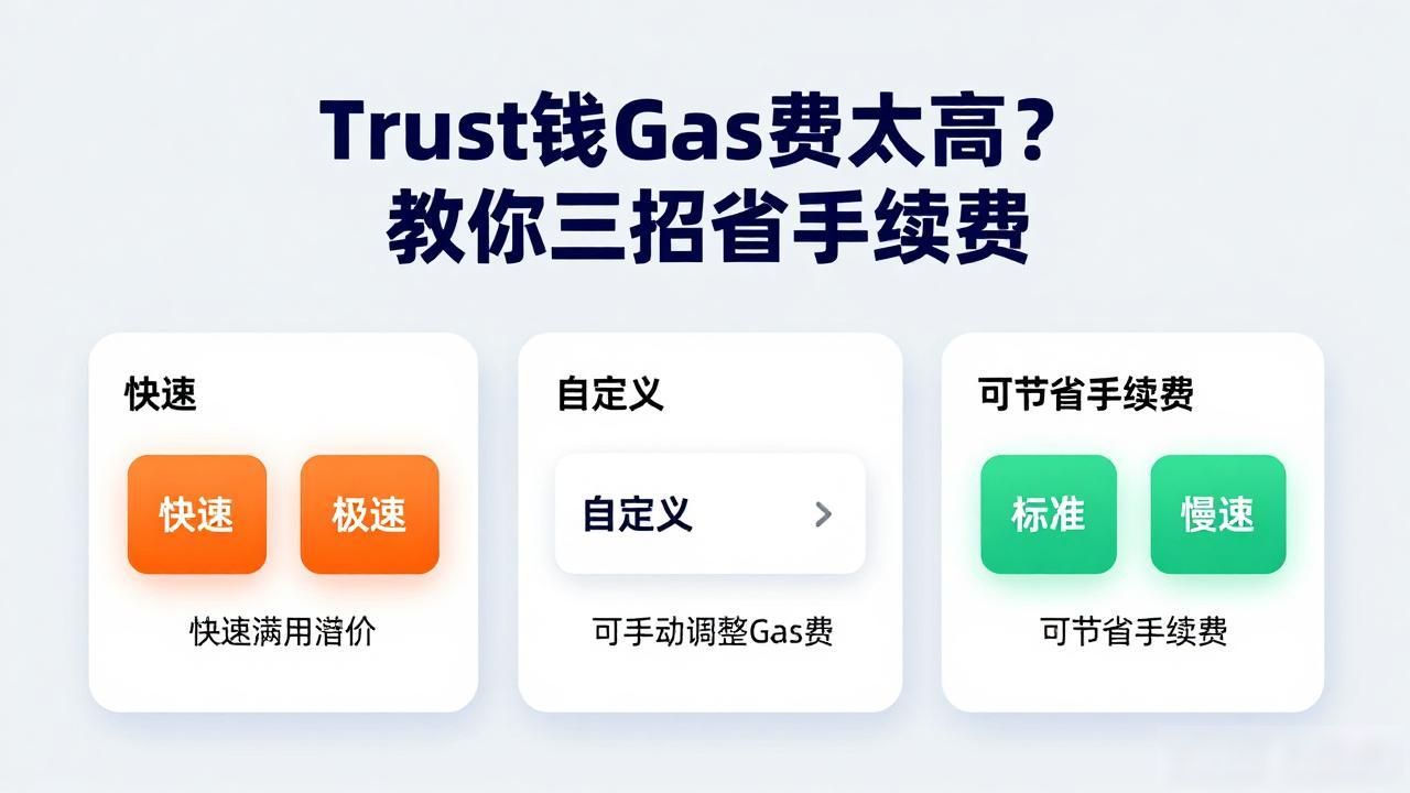 Trust钱包Gas费太高？教你三招省手续费