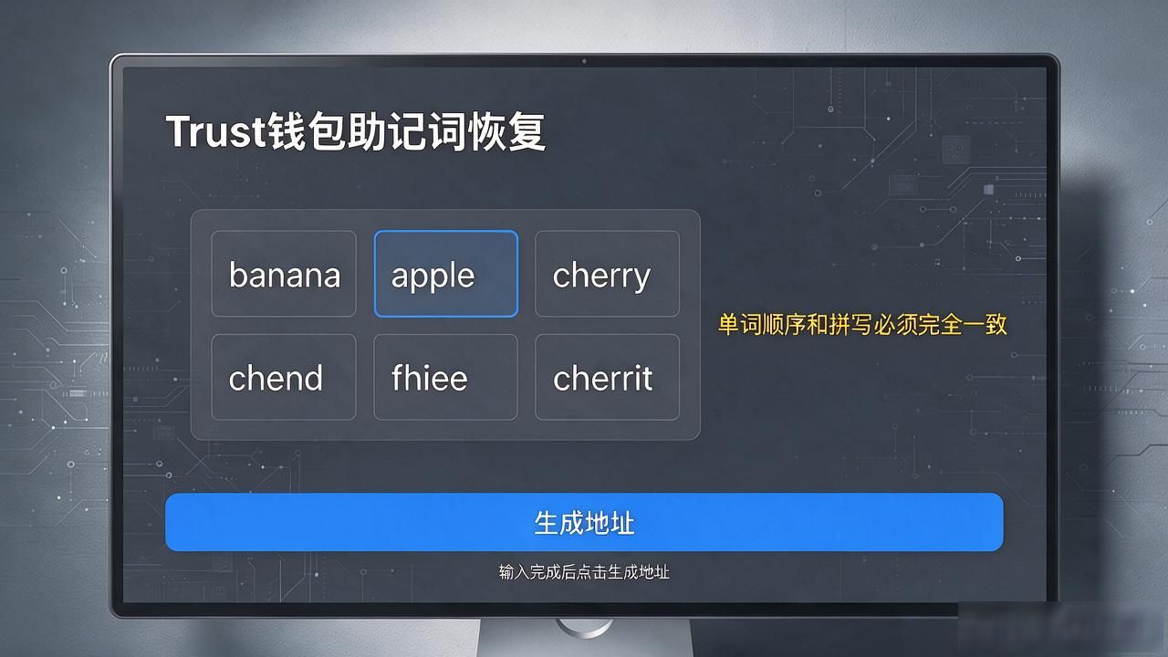 Trust钱包数据丢了怎么办？备份与助记词恢复方法