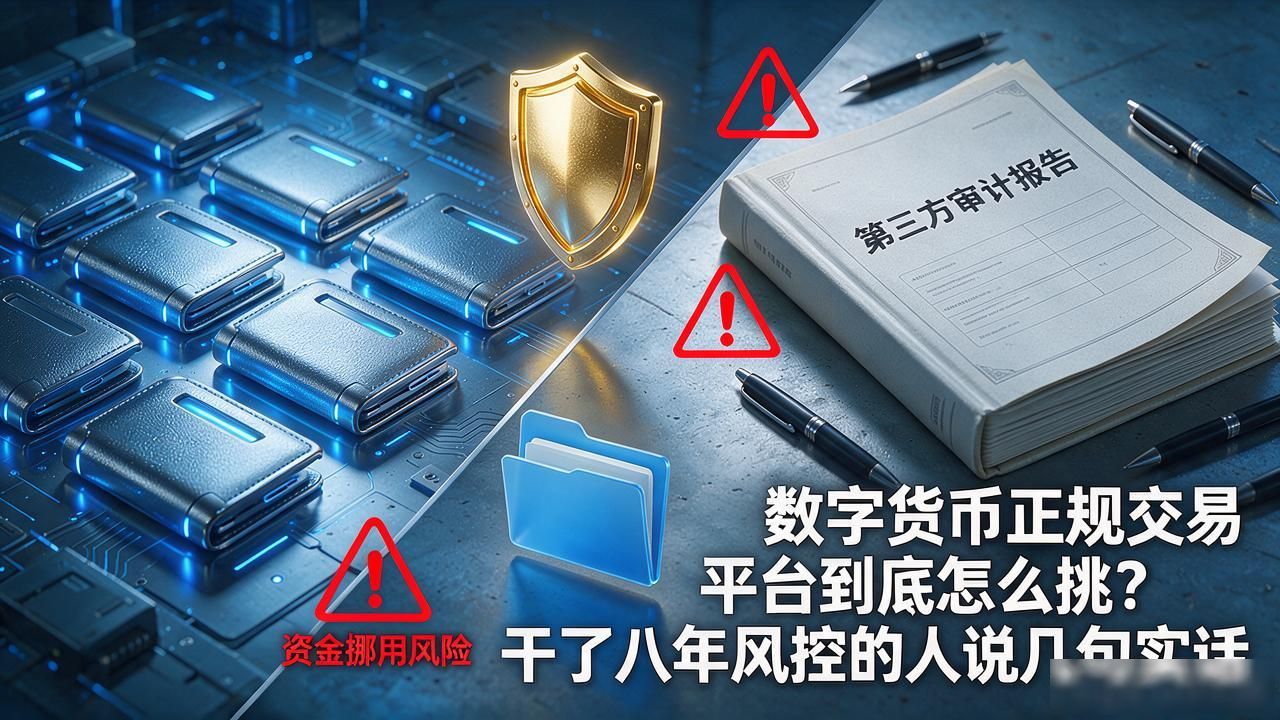 数字货币正规交易平台到底怎么挑？干了八年风控的人说几句实话