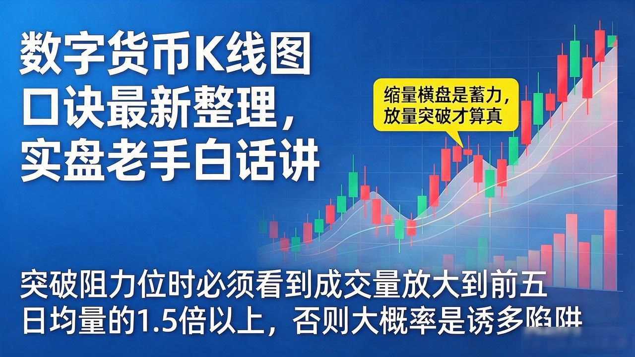 数字货币K线图口诀最新整理，实盘老手白话讲