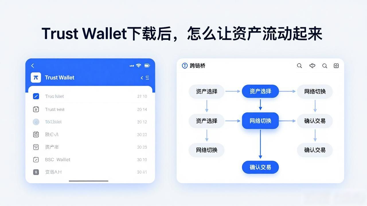 Trust Wallet下载后，怎么让资产流动起来