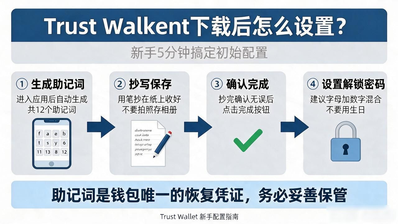 Trust Wallet下载后怎么设置？新手5分钟搞定初始配置