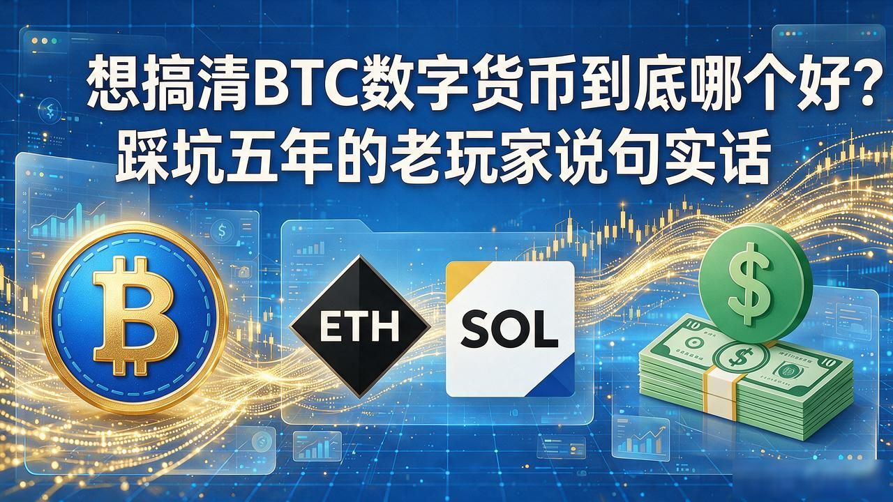 想搞清BTC数字货币到底哪个好？踩坑五年的老玩家说句实话