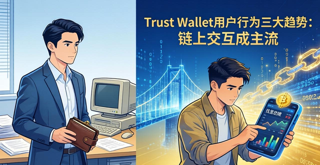Trust Wallet用户行为三大趋势:链上交互成主流