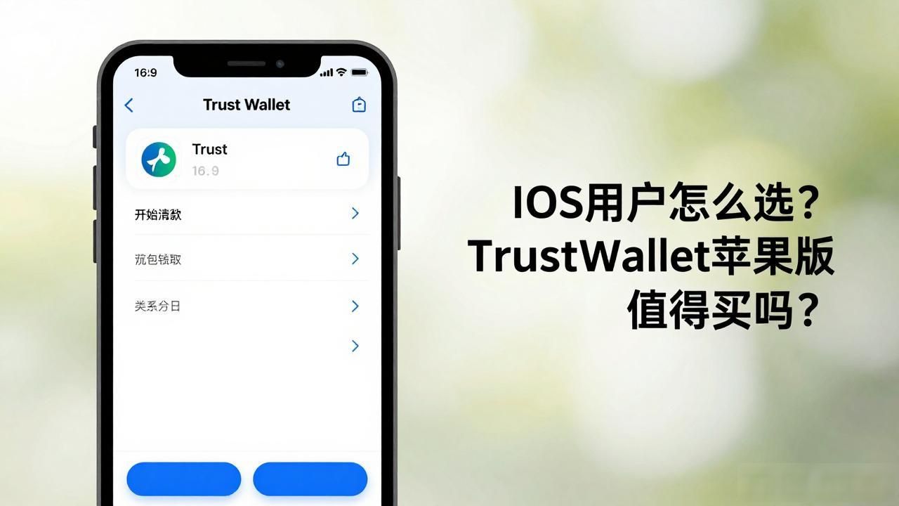 iOS用户怎么选?Trust Wallet苹果版值得买吗?