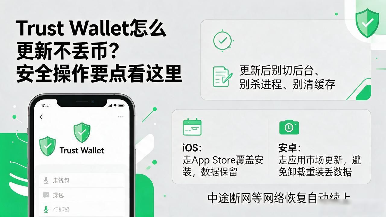 Trust Wallet怎么更新不丢币?安全操作要点看这里