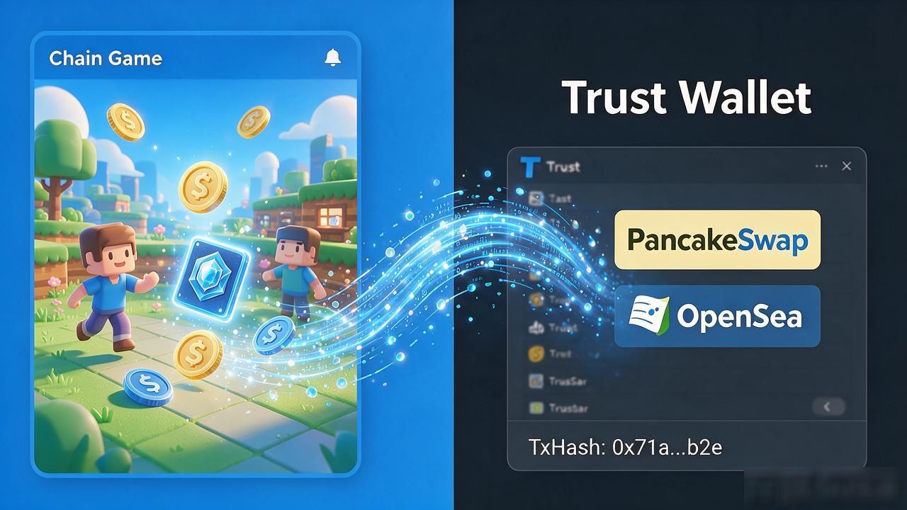 Trust Wallet连链游，五步搞定不踩坑