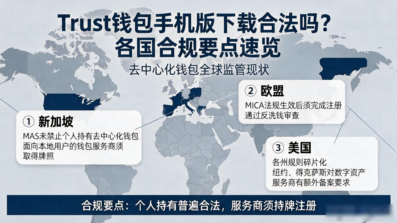 Trust钱包手机版下载合法吗？各国合规要点速览