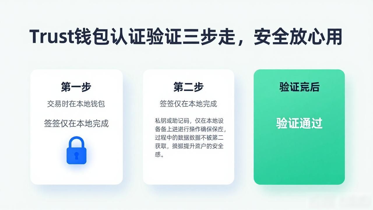 Trust钱包认证验证三步走，安全放心用