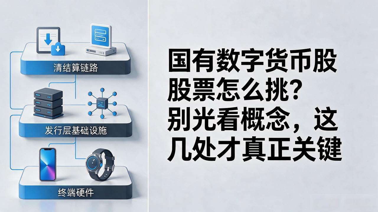 国有数字货币股票怎么挑？别光看概念，这几处才真正关键