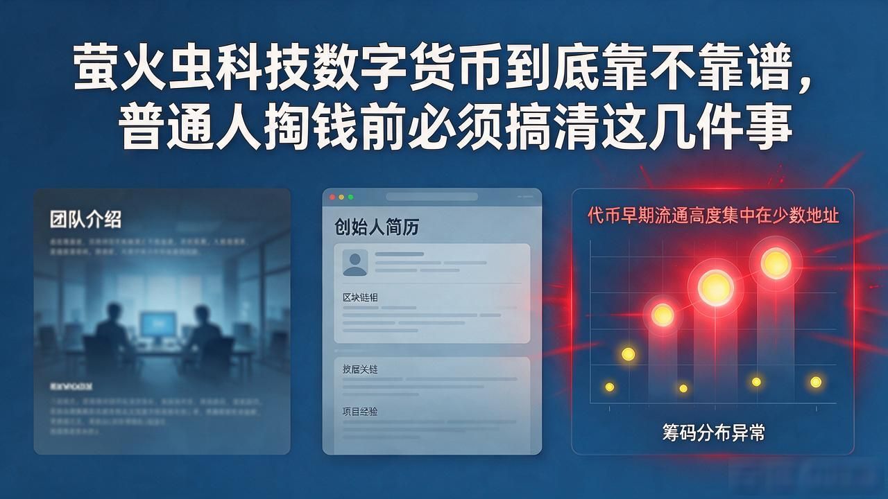 萤火虫科技数字货币到底靠不靠谱，普通人掏钱前必须搞清这几件事